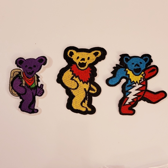 Grateful dead Dancing Bear embroidered patch - Picture 2 of 2